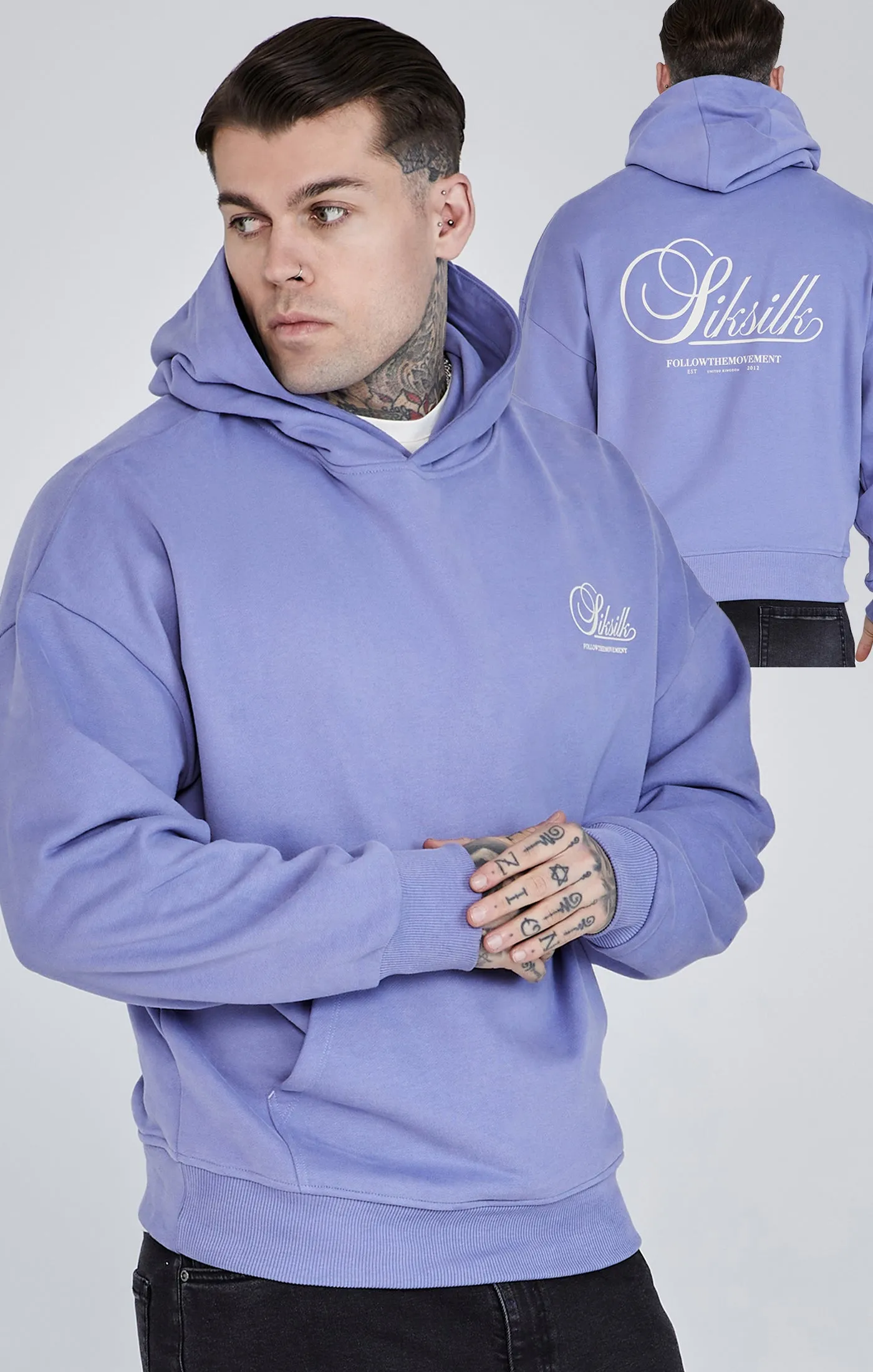 Purple Graphic Hoodie sold by Siksilk