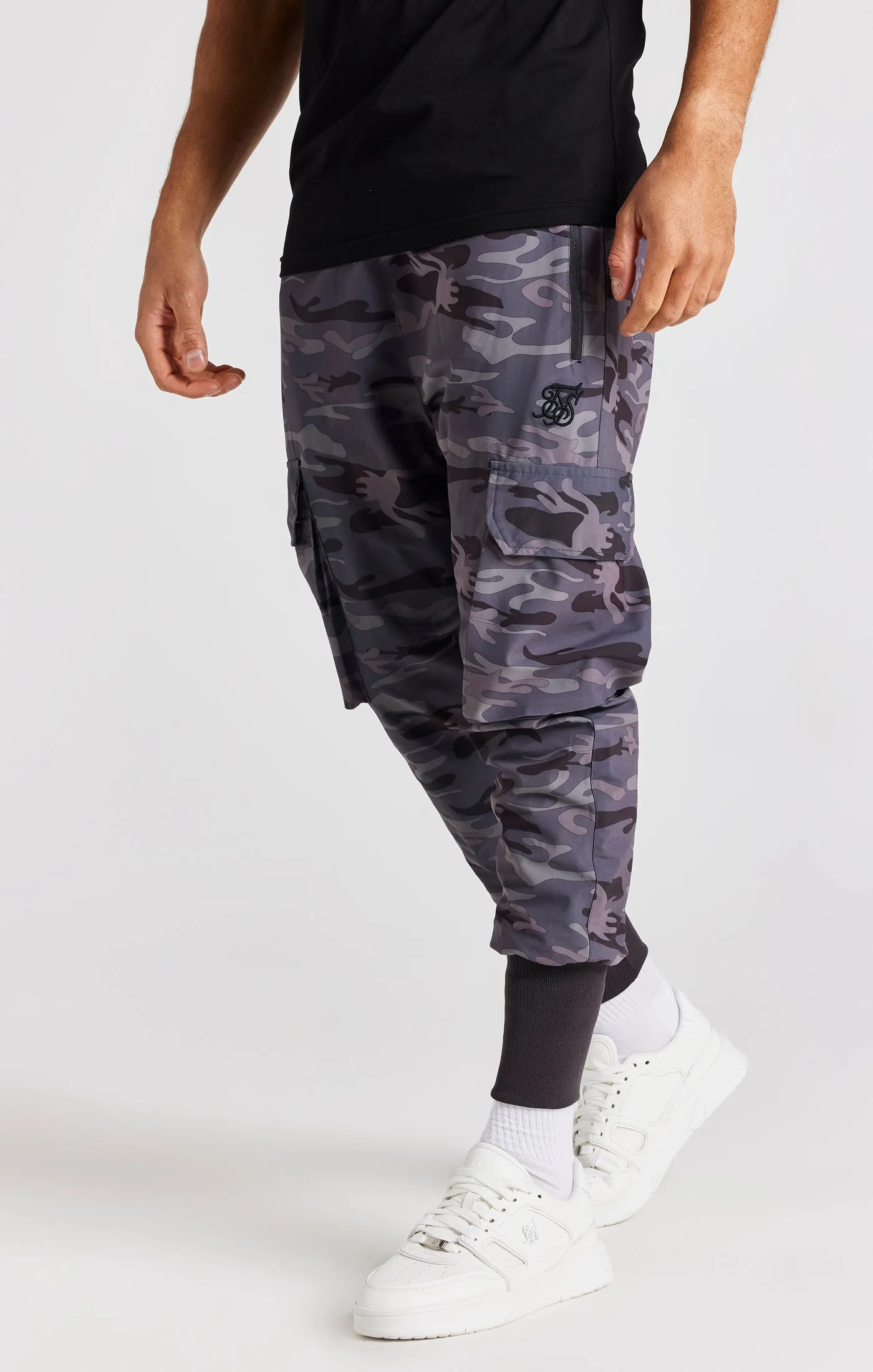 Grey Tech Cargo Pant sold by Siksilk