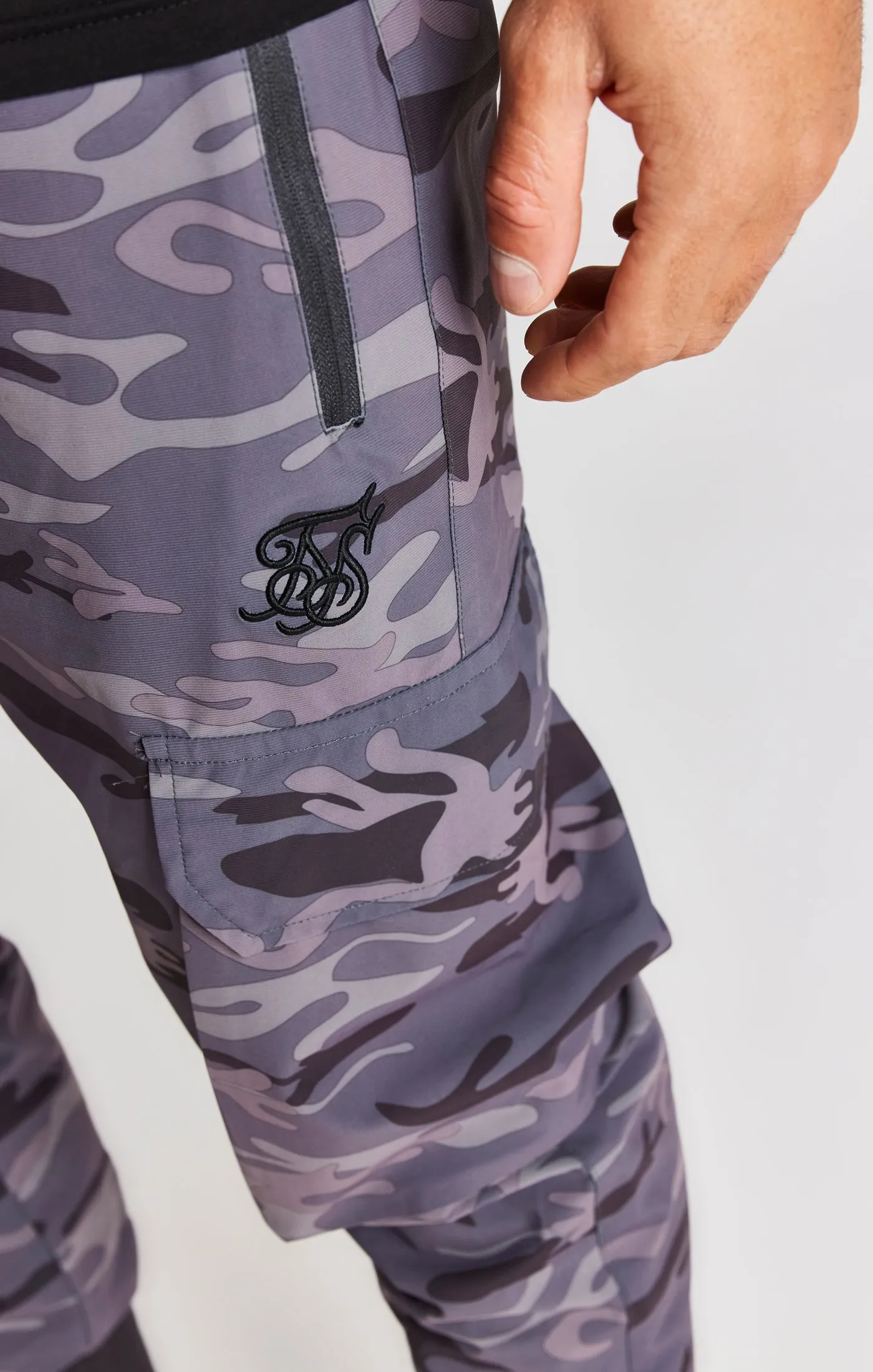 Grey Tech Cargo Pant sold by Siksilk product image thumbnail 5