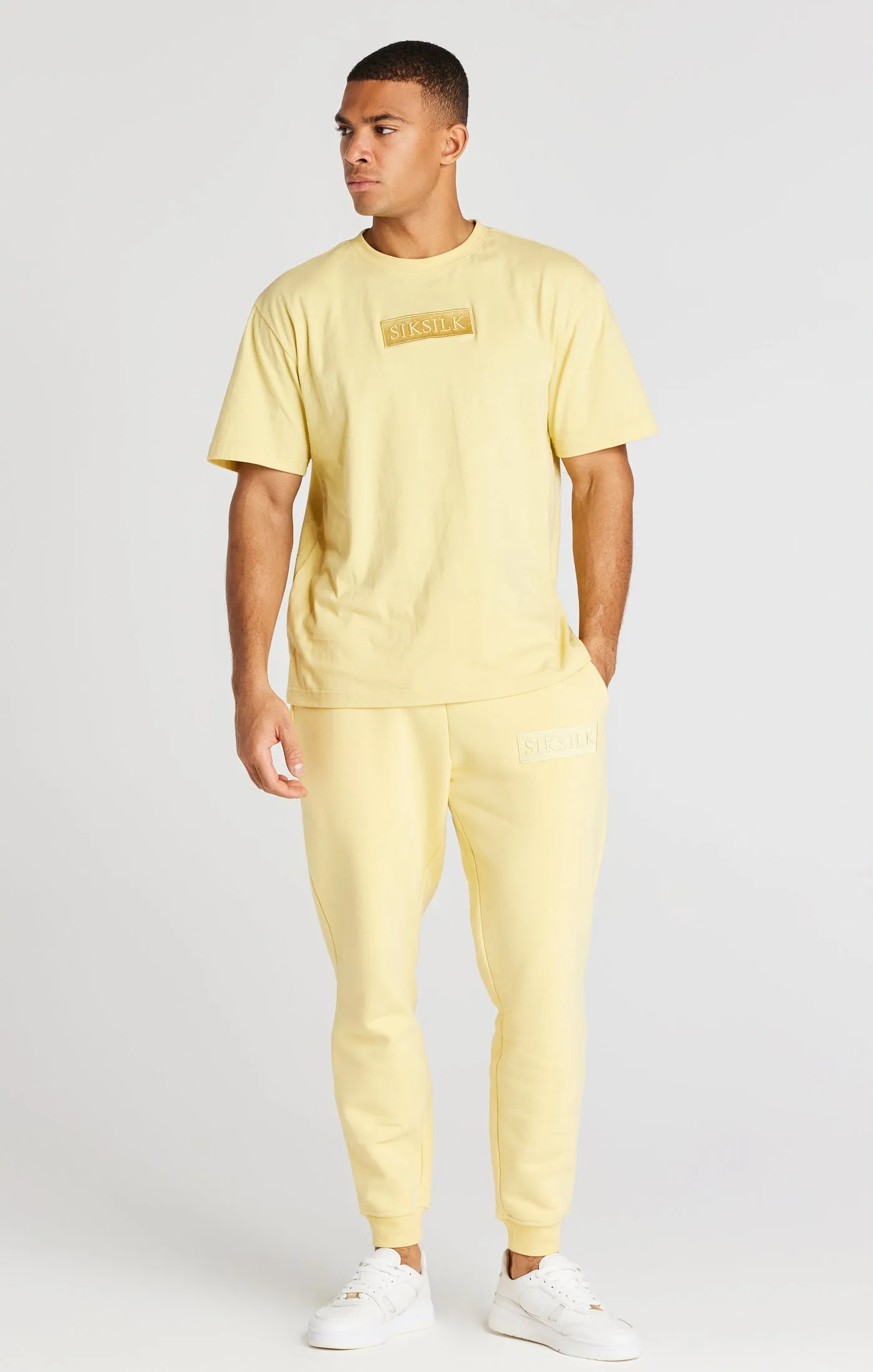 Yellow Relaxed Fit Cuffed Jogger sold by Siksilk product image thumbnail 4