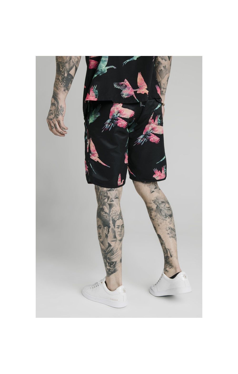 SikSilk Board Shorts - Black,Teal & Pink sold by Siksilk product image thumbnail 4