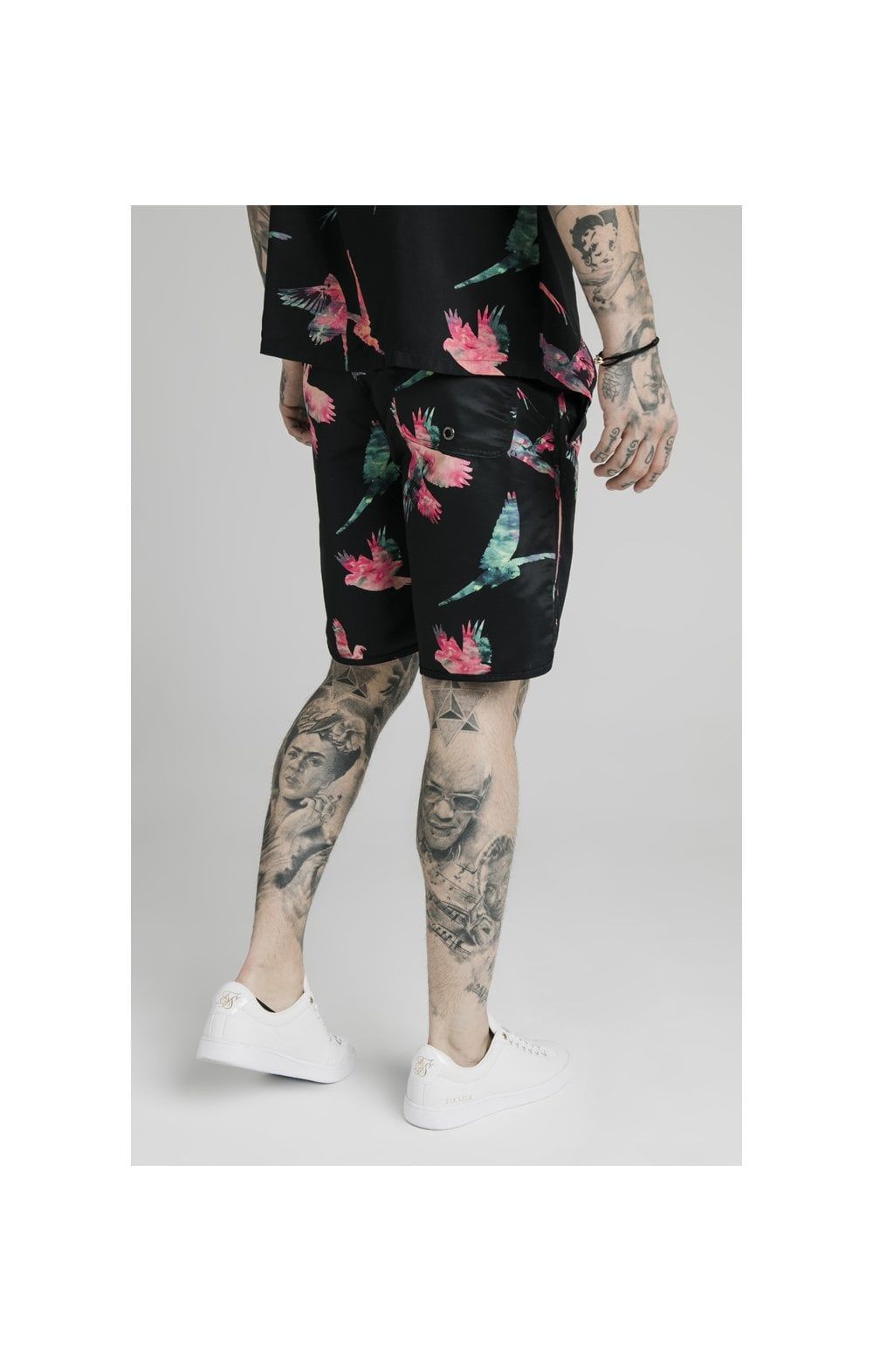 SikSilk Board Shorts - Black,Teal & Pink sold by Siksilk product image thumbnail 5