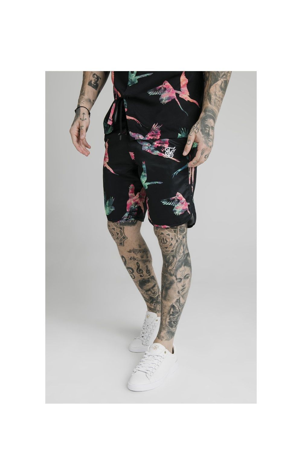 SikSilk Board Shorts - Black,Teal & Pink sold by Siksilk product image thumbnail 3
