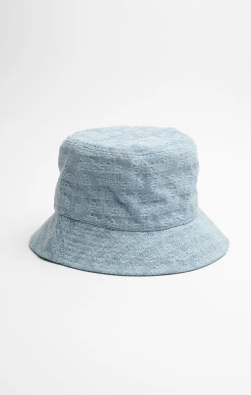 SikSilk Jacquard Denim Bucket Hat - Light Blue sold by Siksilk