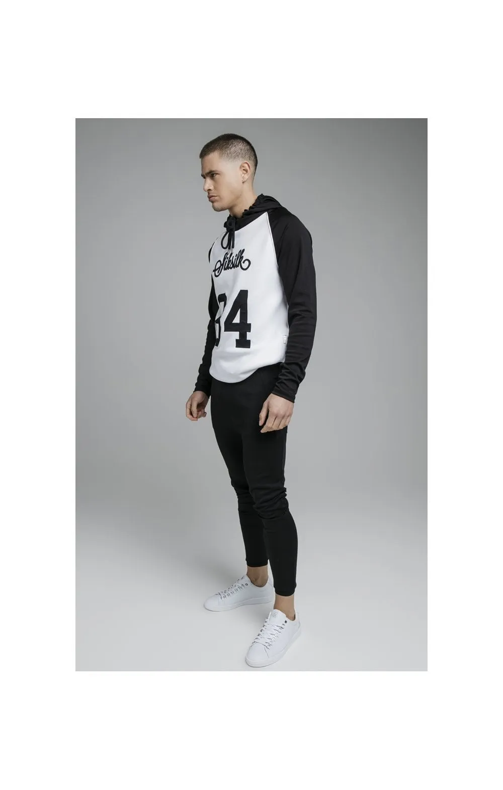 White Overhead Retro Sports Hoodie sold by Siksilk product image thumbnail 4