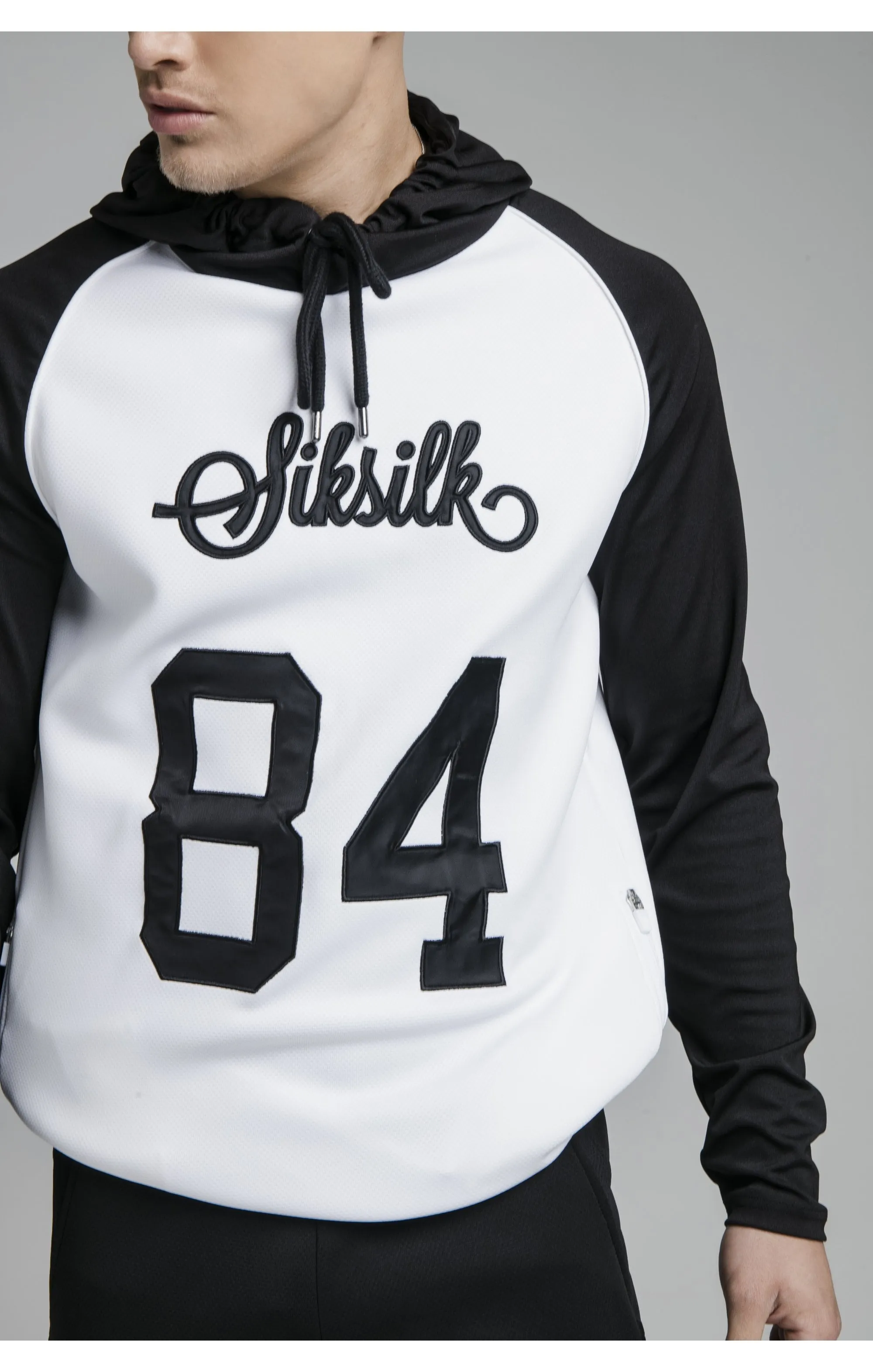 White Overhead Retro Sports Hoodie sold by Siksilk product image thumbnail 2