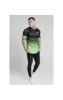 SikSilk S/S Fade Tech Tee - Black & Fluro sold by Siksilk
