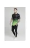 SikSilk S/S Fade Tech Tee - Black & Fluro sold by Siksilk