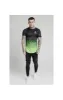 SikSilk S/S Fade Tech Tee - Black & Fluro sold by Siksilk