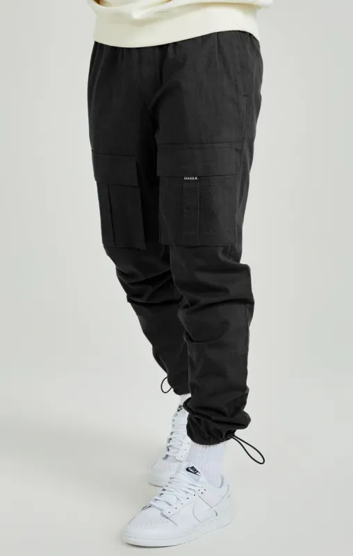 Black Ripstop Cargo Pants sold by Siksilk