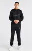 Boys Black Poly Crew Sweatshirt sold by Siksilk