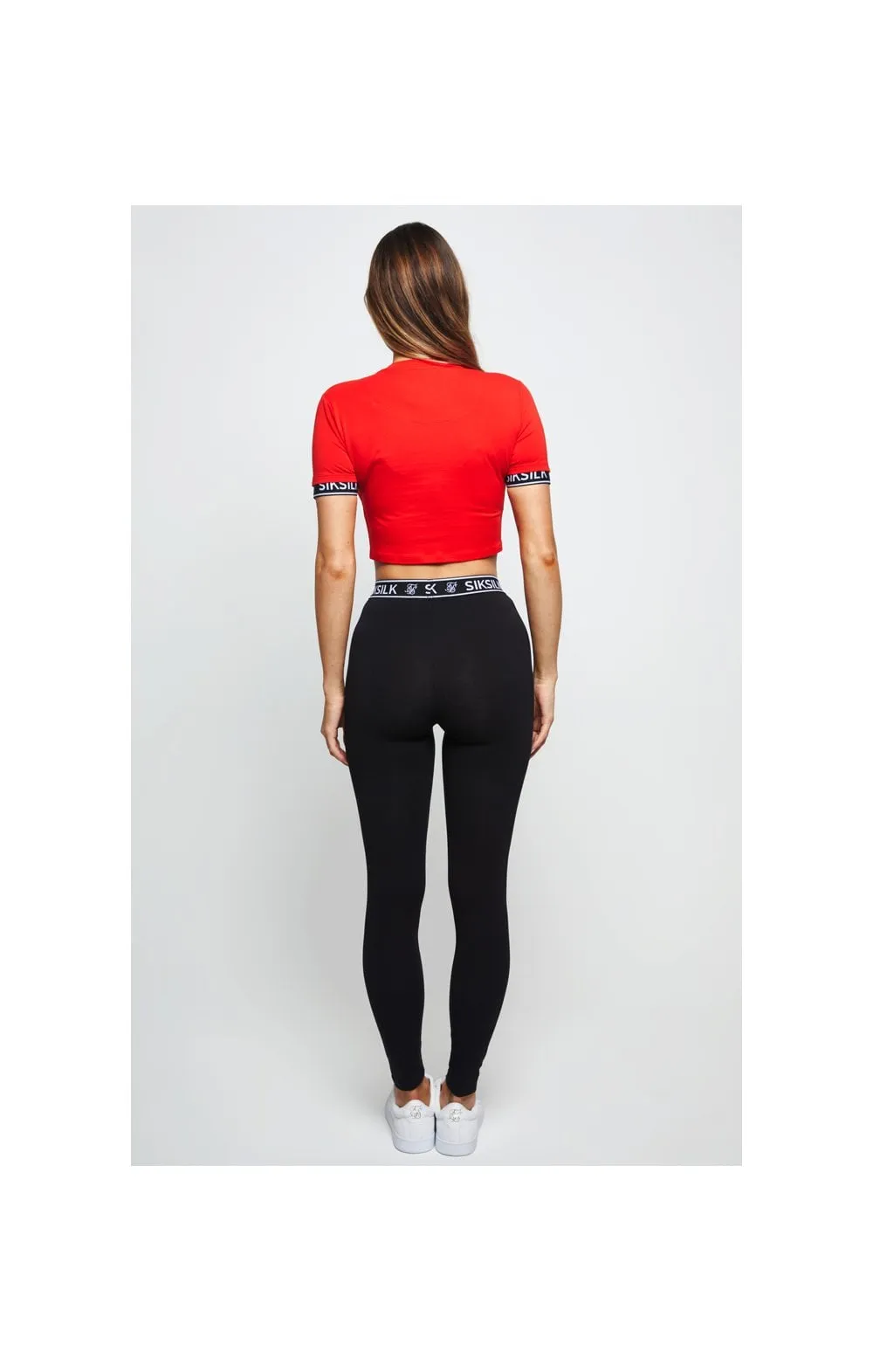 SikSilk Crop Tech Tee – Red sold by Siksilk product image thumbnail 4