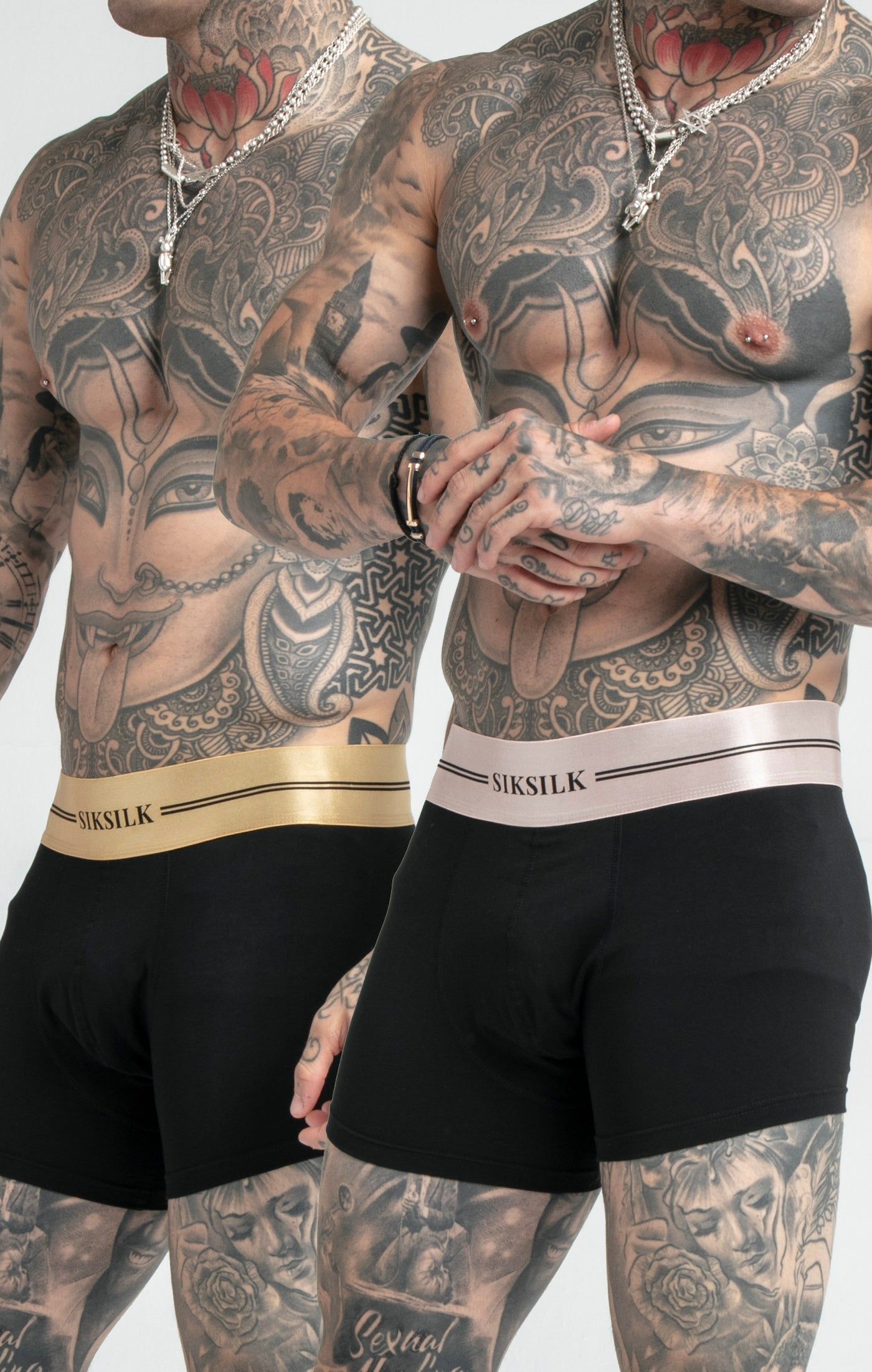 Black Satin Tape Boxers sold by Siksilk product image thumbnail 5