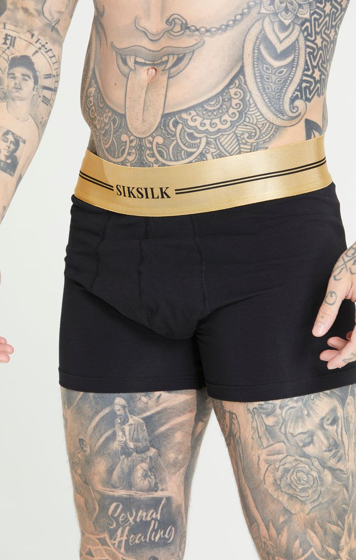 Black Satin Tape Boxers sold by Siksilk product image thumbnail 7
