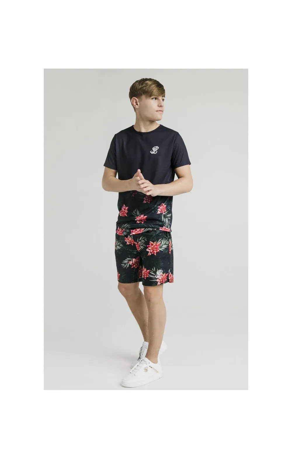 Illusive London Floral Fade Tee - Navy sold by Siksilk product image thumbnail 3