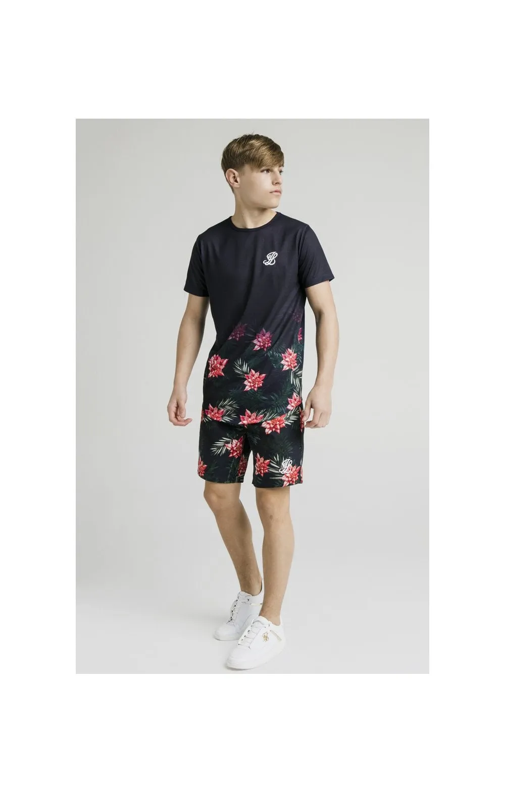 Illusive London Floral Fade Tee - Navy sold by Siksilk product image thumbnail 4