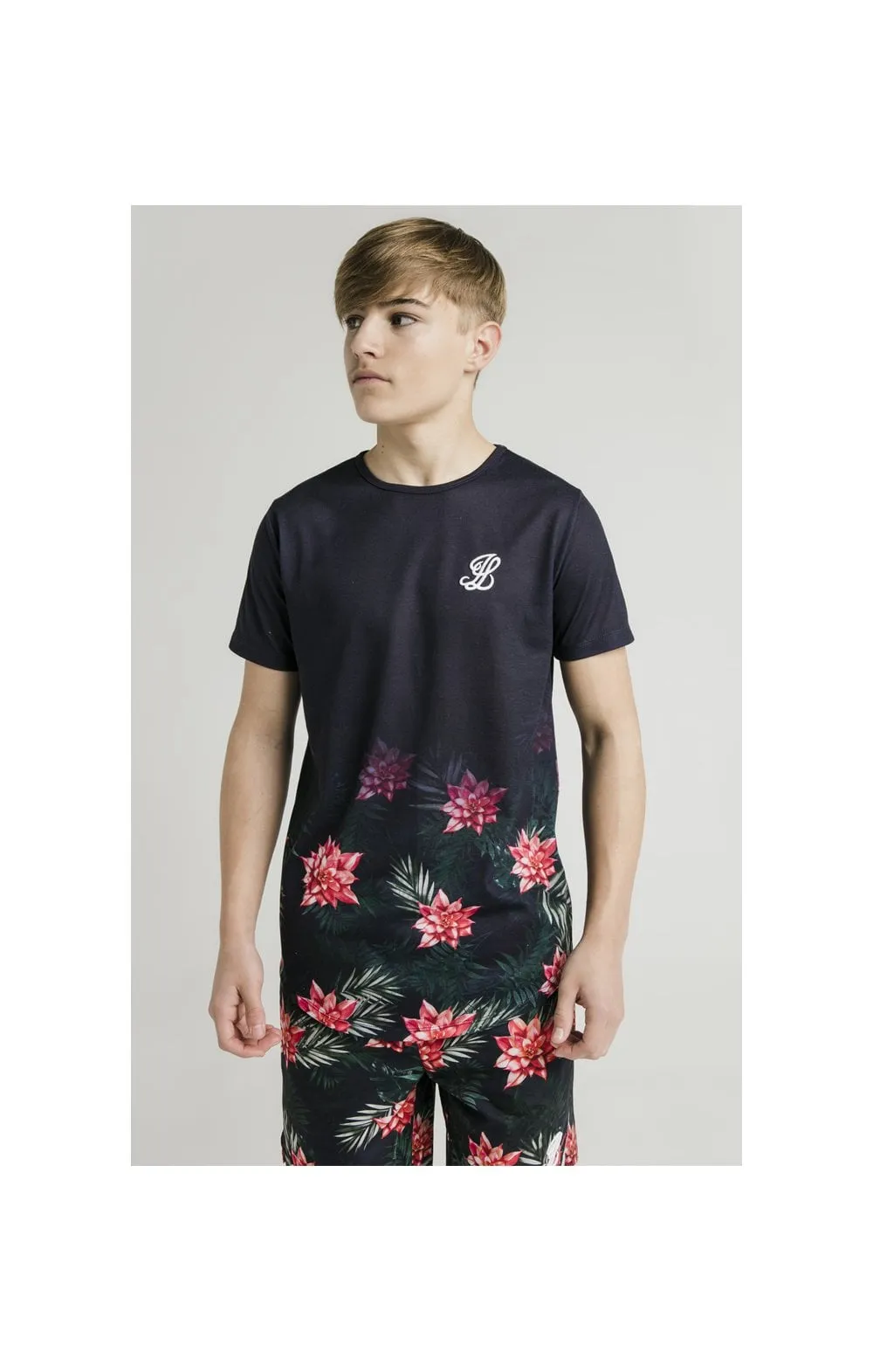 Illusive London Floral Fade Tee - Navy sold by Siksilk product image thumbnail 2