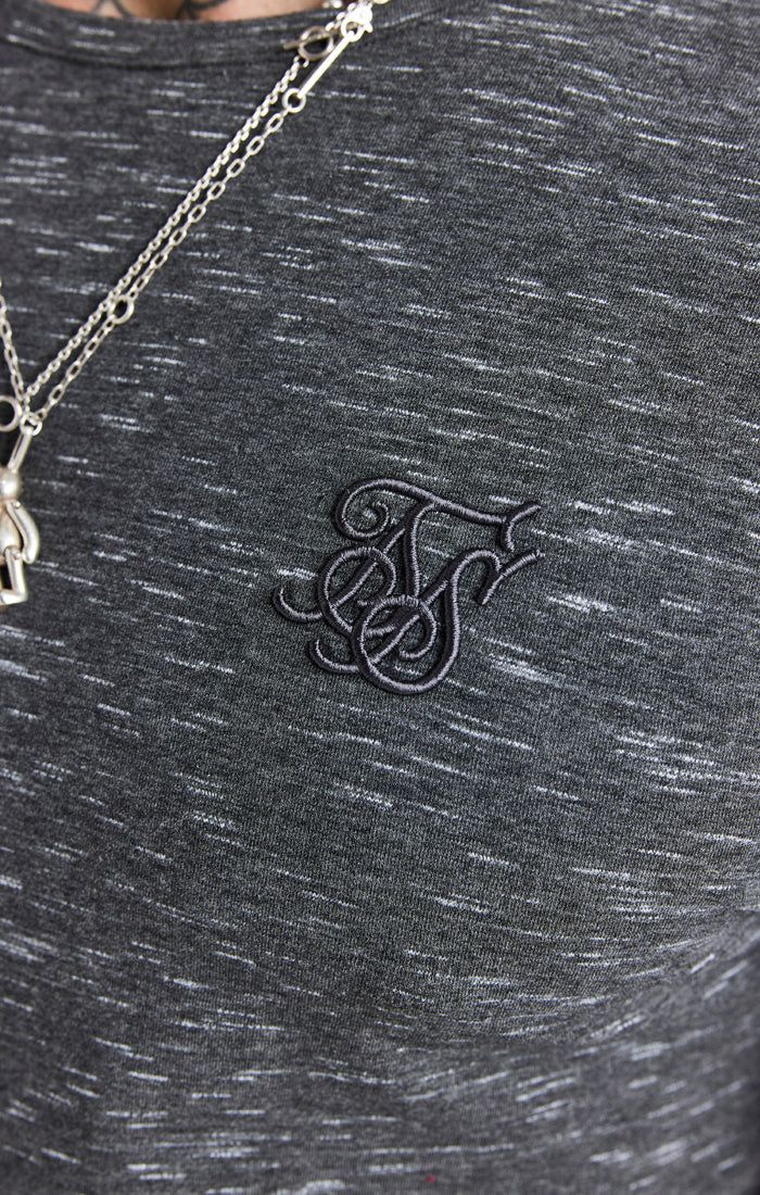 Black Long Sleeve Muscle Fit T-Shirt sold by Siksilk product image thumbnail 3