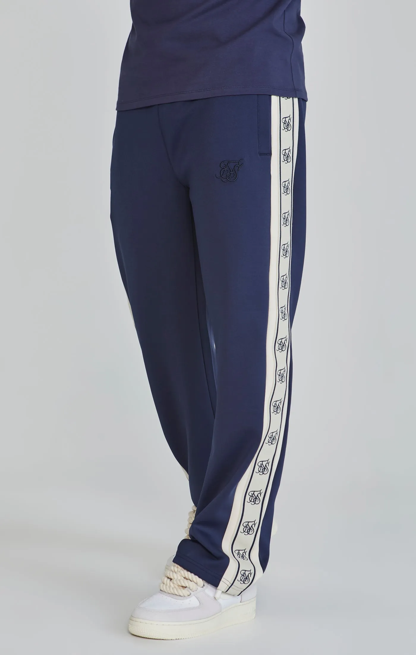 Navy Track Pants sold by Siksilk