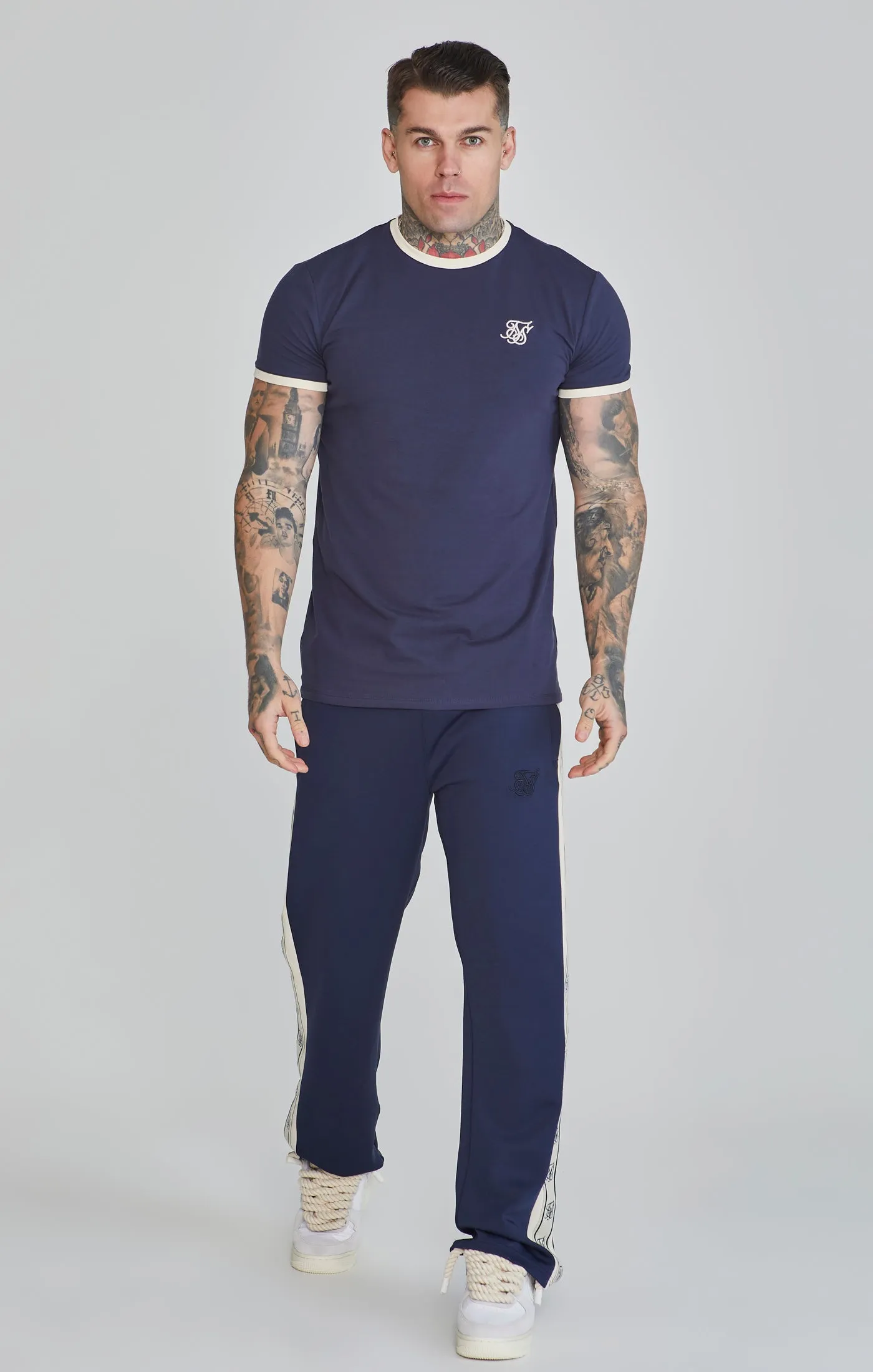 Navy Track Pants sold by Siksilk product image thumbnail 2