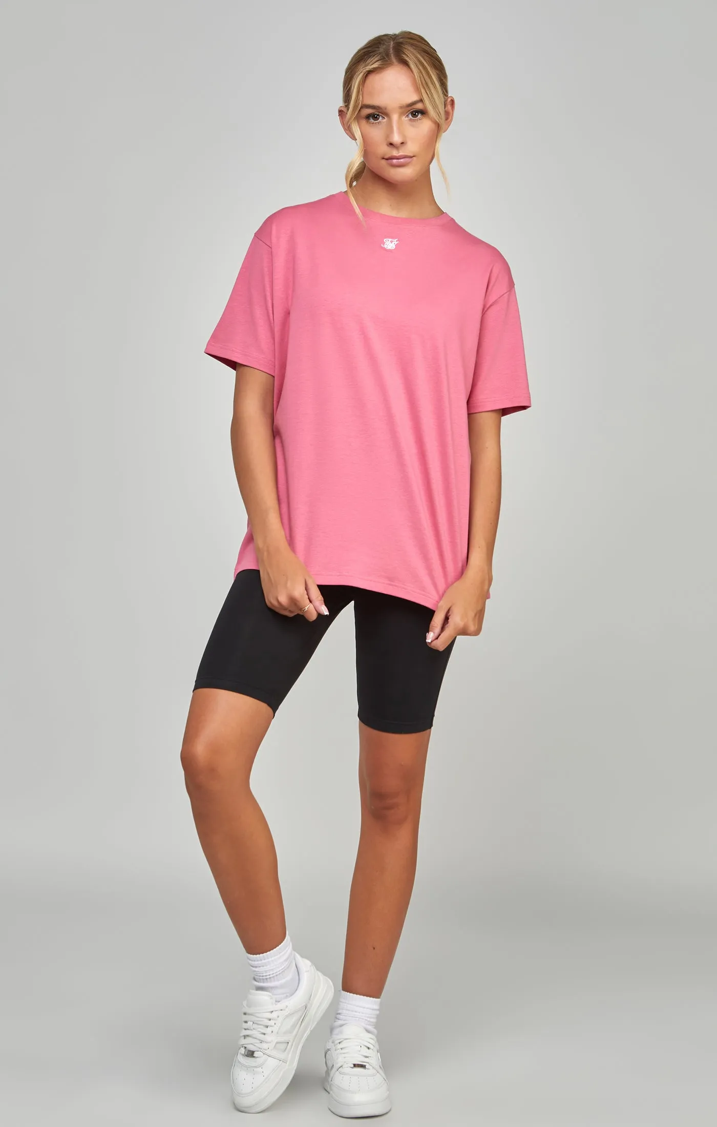Pink Essential Boyfriend T-Shirt sold by Siksilk product image thumbnail 2