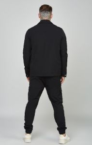 Black Utility Overshirt sold by Siksilk
