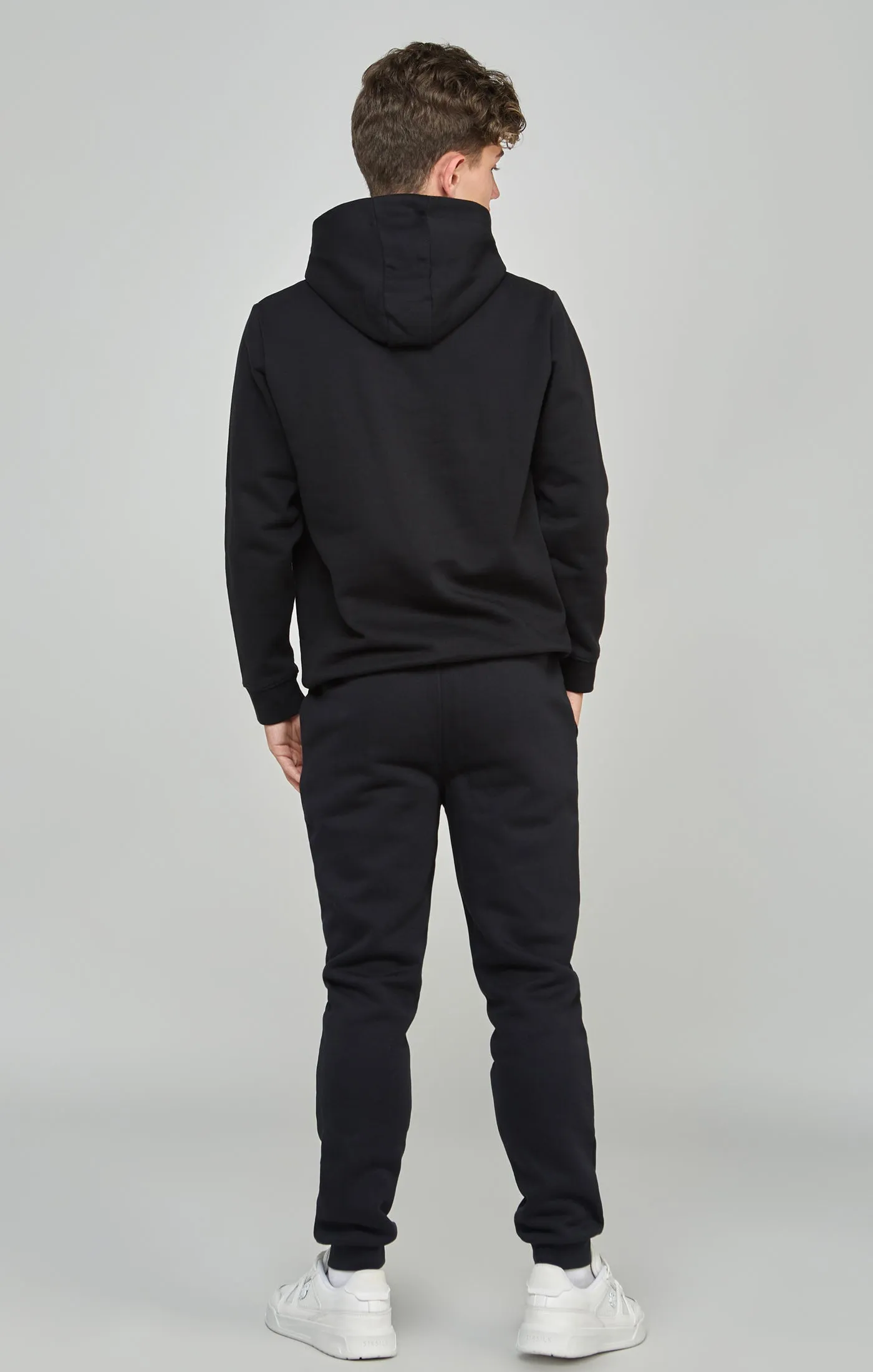 Boys Black Essentials Hoodie sold by Siksilk product image thumbnail 5