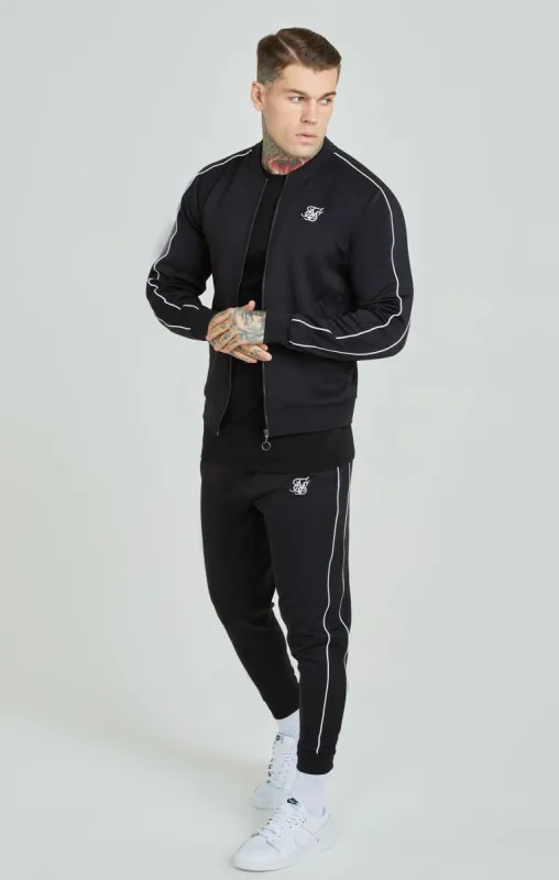 Black Panelled Tracksuit sold by Siksilk