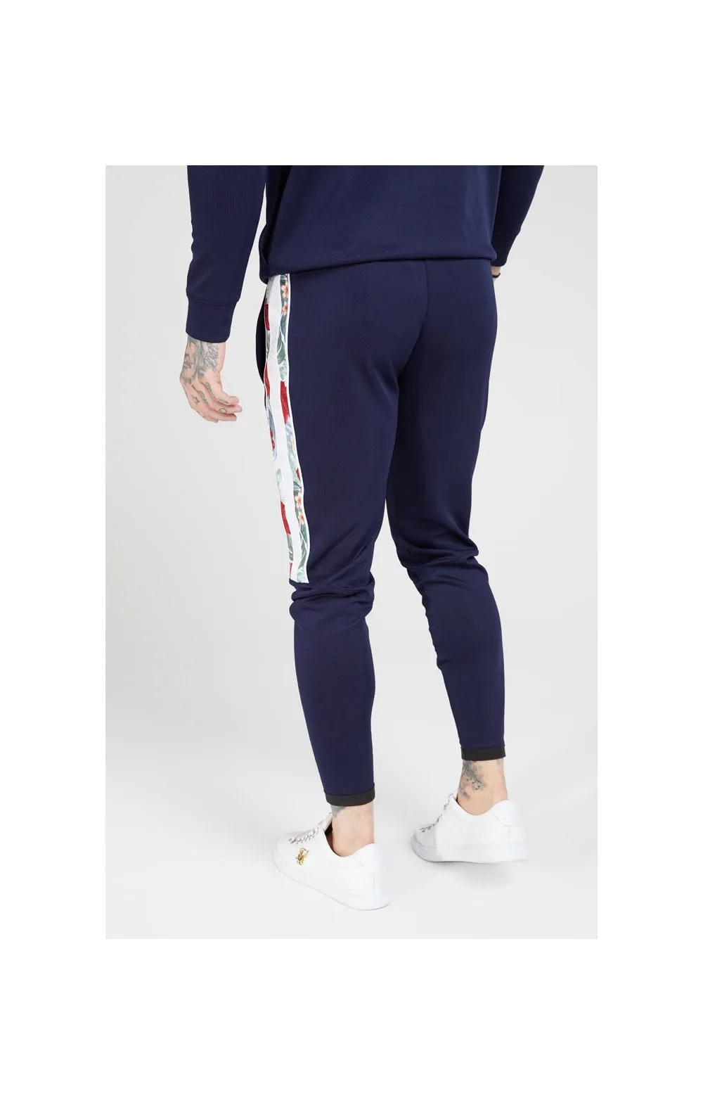 SikSilk Elasticated Cuff Panel Joggers – Navy sold by Siksilk product image thumbnail 3
