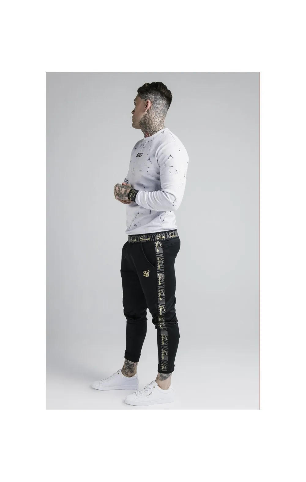 Siksilk Marble Crew Sweat - Grey & White sold by Siksilk product image thumbnail 4