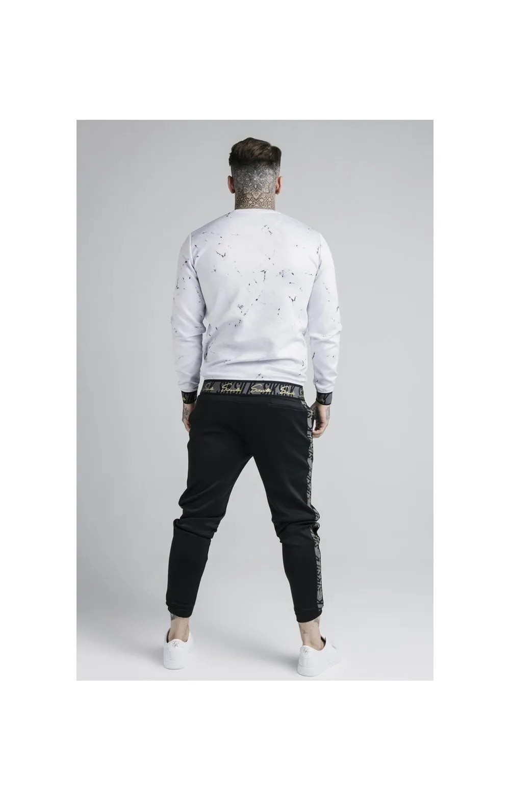 Siksilk Marble Crew Sweat - Grey & White sold by Siksilk product image thumbnail 5