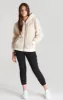 Girls Ecru Borg Zip Thru Hoodie sold by Siksilk