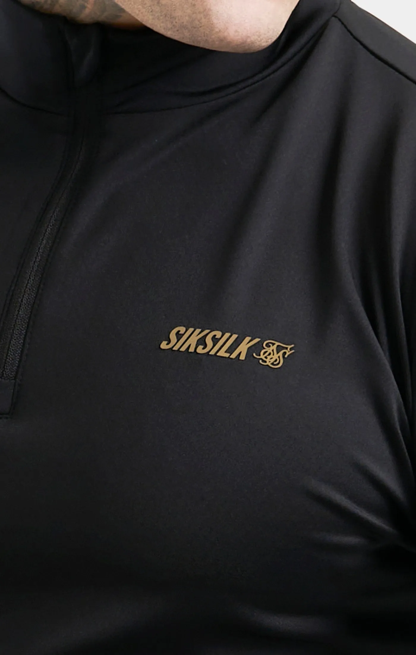 Black Sports Zip Thru sold by Siksilk product image thumbnail 2