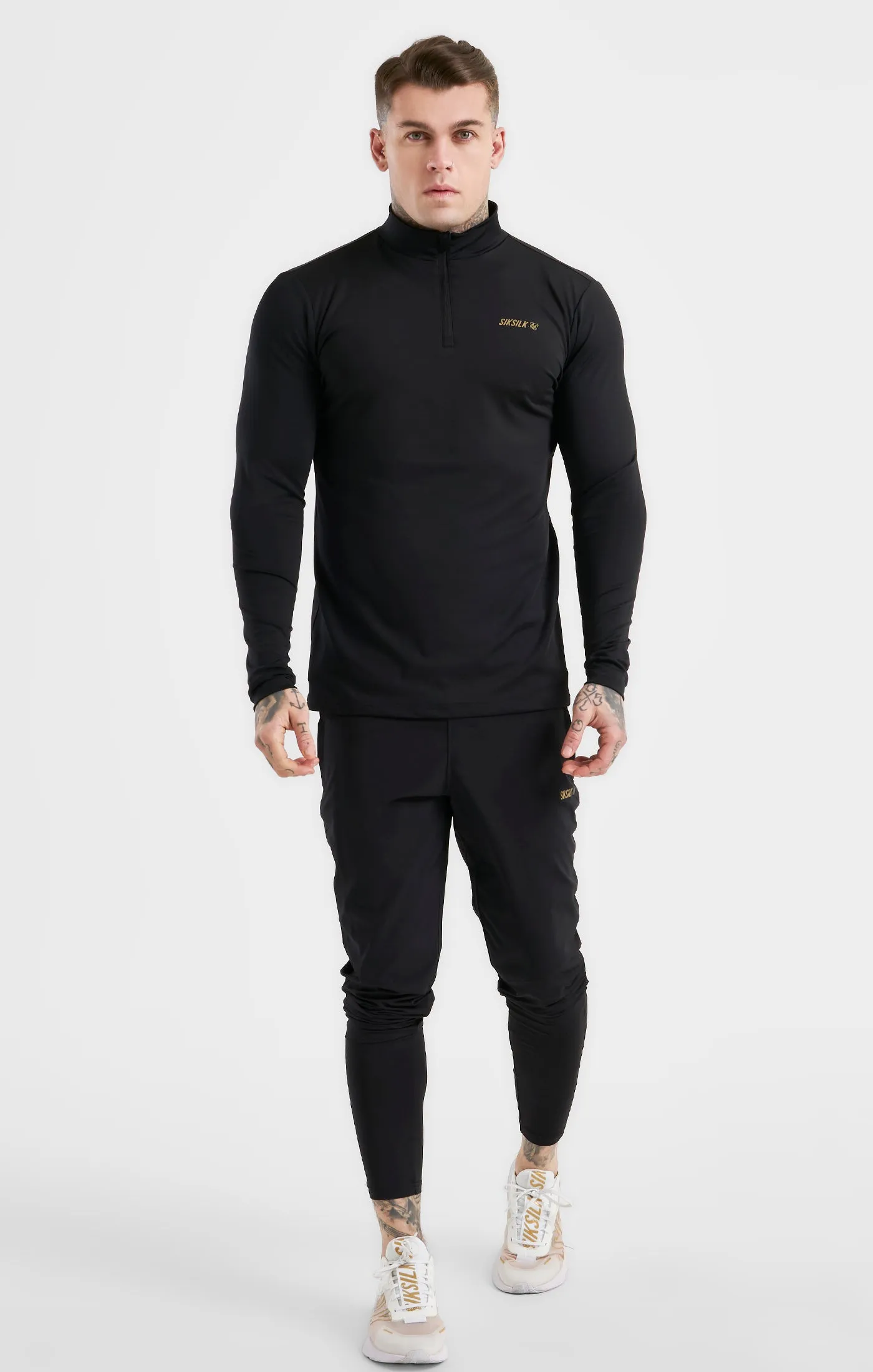 Black Sports Zip Thru sold by Siksilk product image thumbnail 3