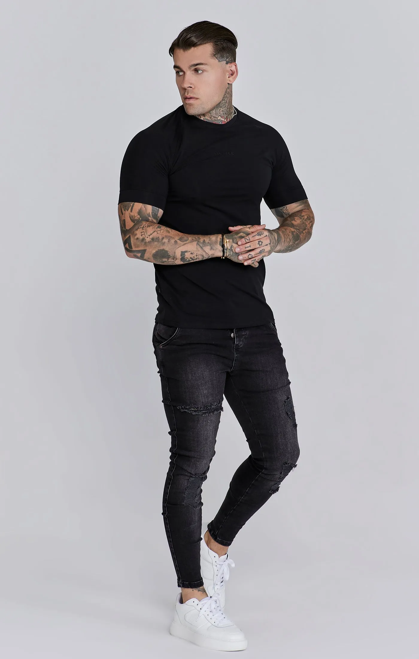 Black Smart T-Shirt sold by Siksilk product image thumbnail 4