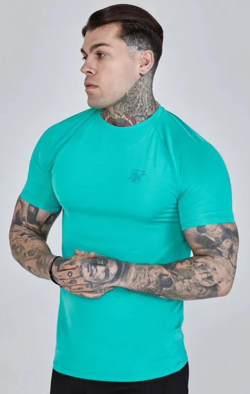 Green Muscle Fit T-Shirt sold by Siksilk