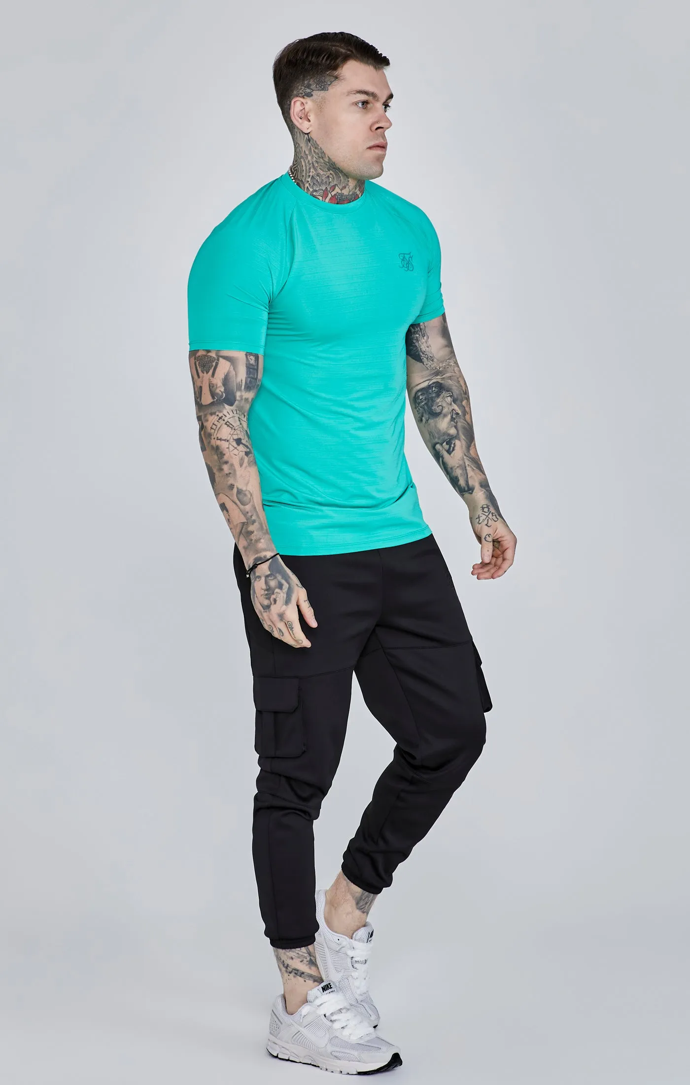 Green Muscle Fit T-Shirt sold by Siksilk product image thumbnail 4