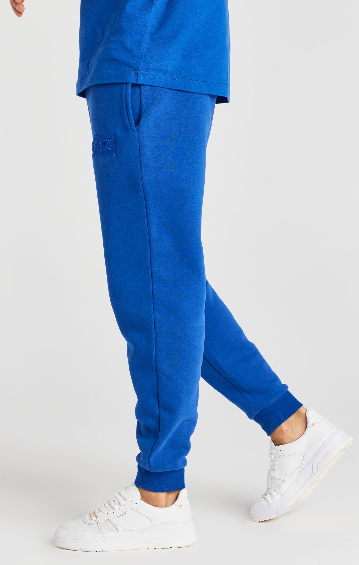 Blue Relaxed Fit Cuffed Jogger sold by Siksilk product image thumbnail 3