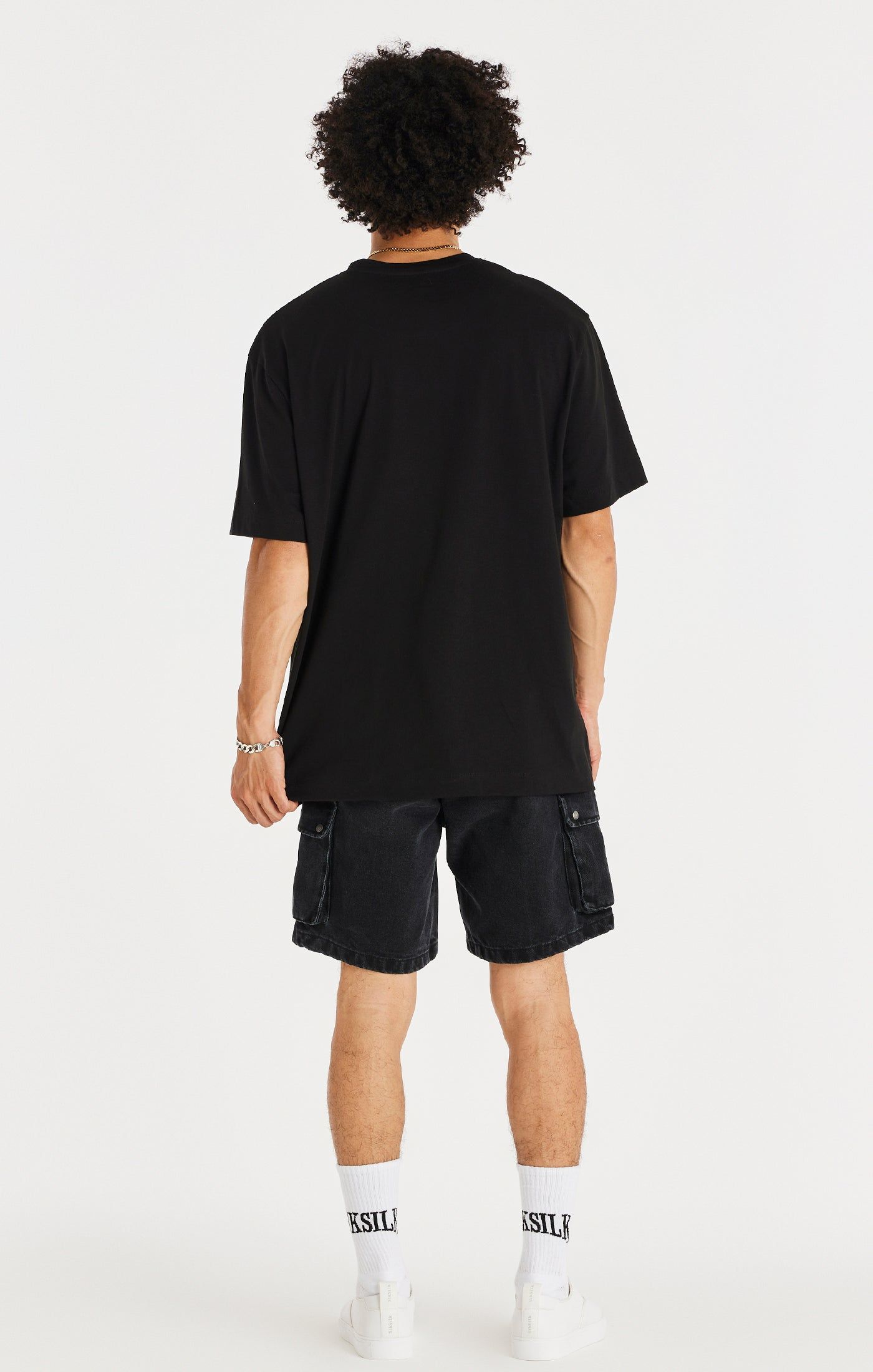 Black Denim Cargo Short sold by Siksilk product image thumbnail 7