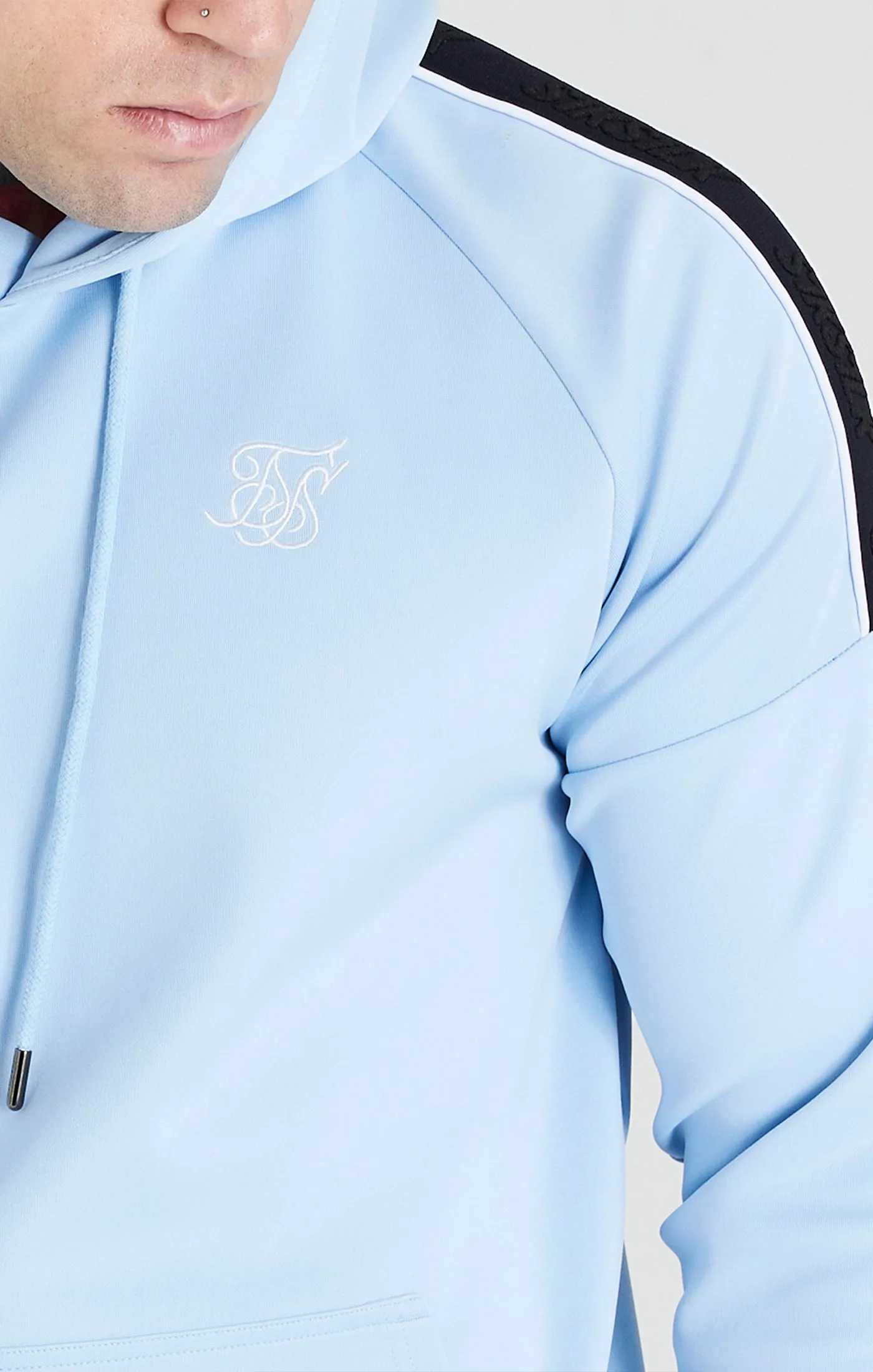 SikSilk Taped Overhead Hoodie - Blue sold by Siksilk product image thumbnail 2
