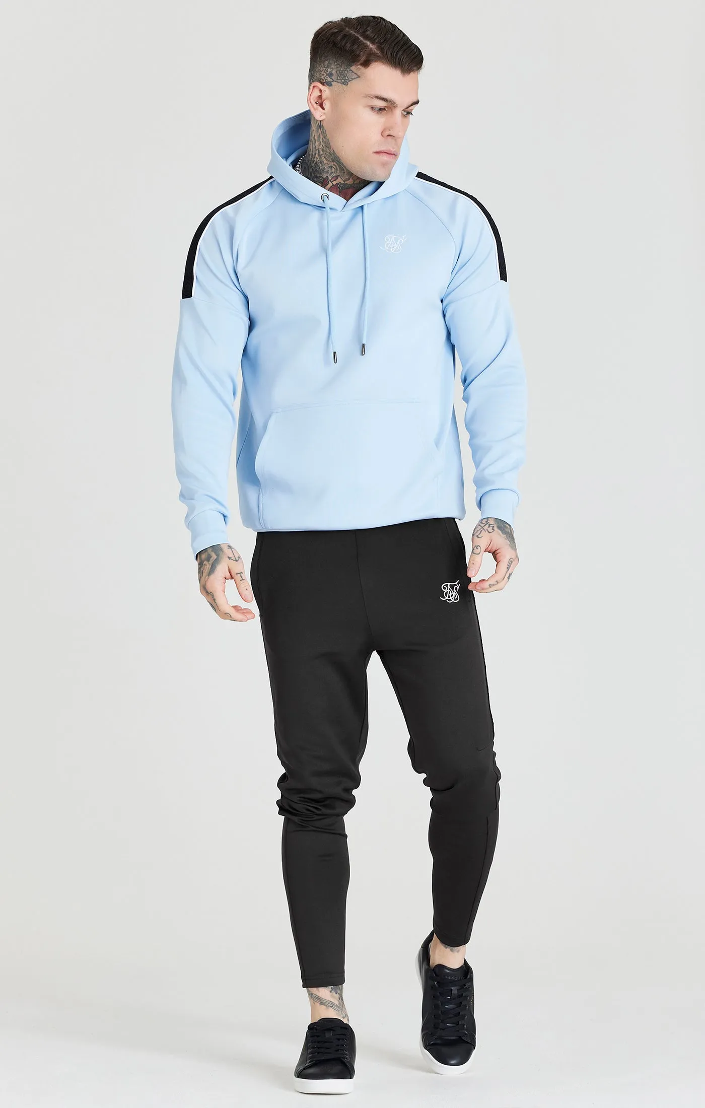 SikSilk Taped Overhead Hoodie - Blue sold by Siksilk product image thumbnail 3