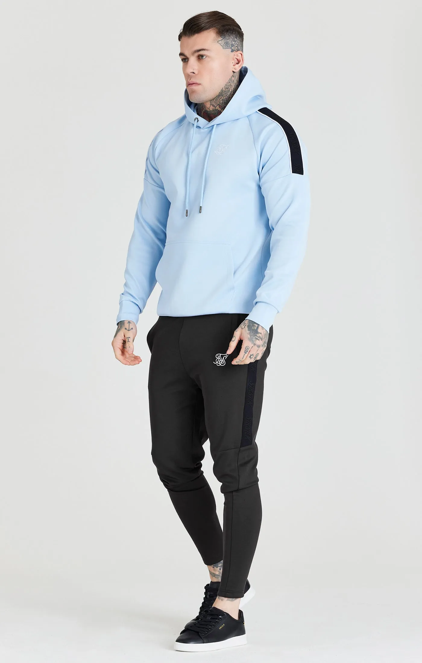 SikSilk Taped Overhead Hoodie - Blue sold by Siksilk product image thumbnail 4