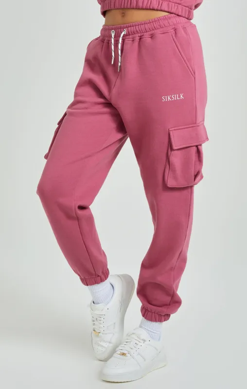 Pink Cargo Pocket Joggers sold by Siksilk