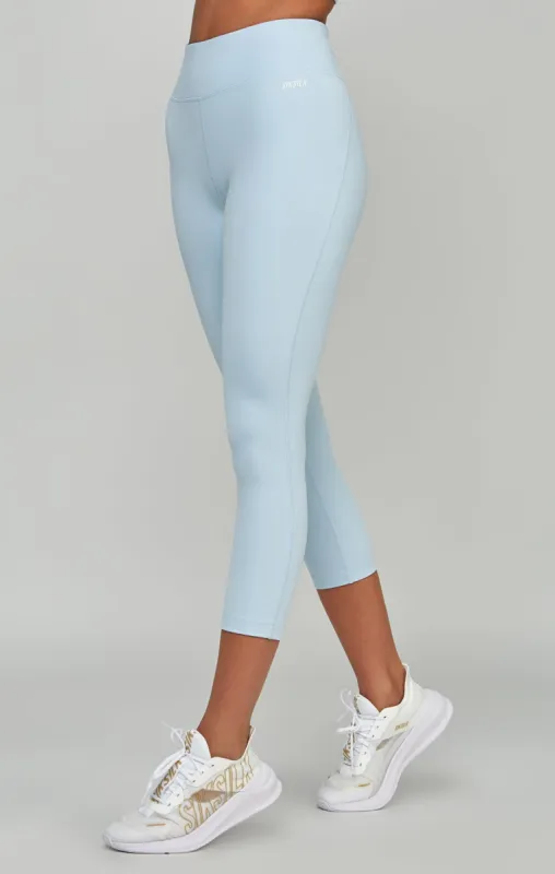 Blue Sports Essentials Capri Leggings sold by Siksilk