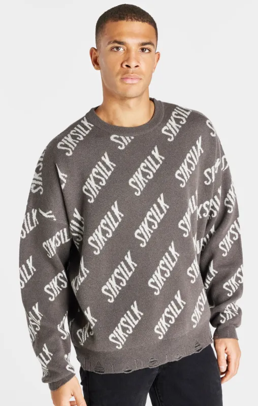 Black Knitted Sweater sold by Siksilk