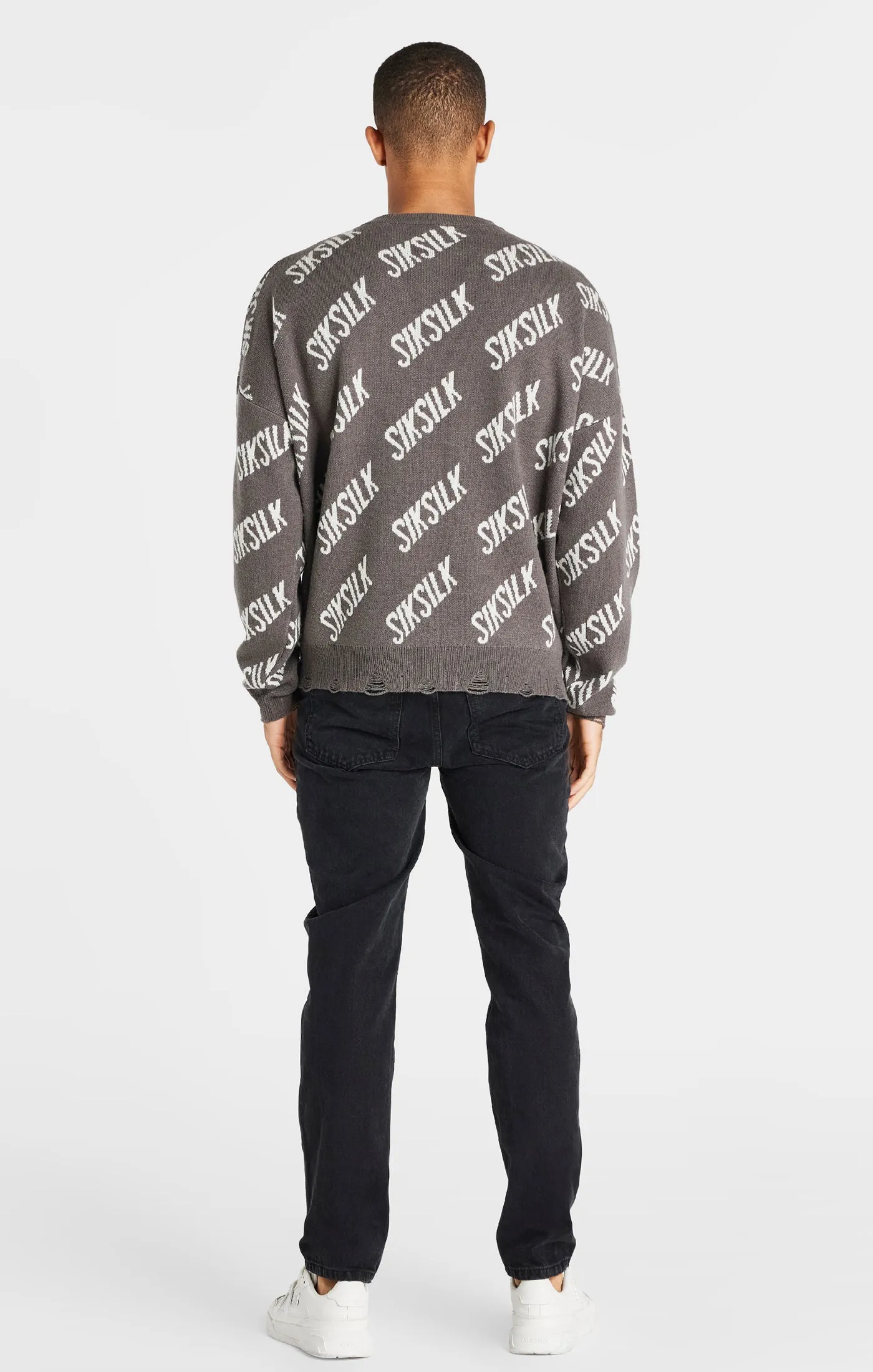 Black Knitted Sweater sold by Siksilk product image thumbnail 5