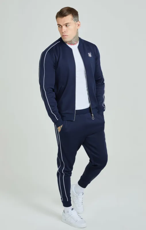 Navy Panelled Tracksuit sold by Siksilk