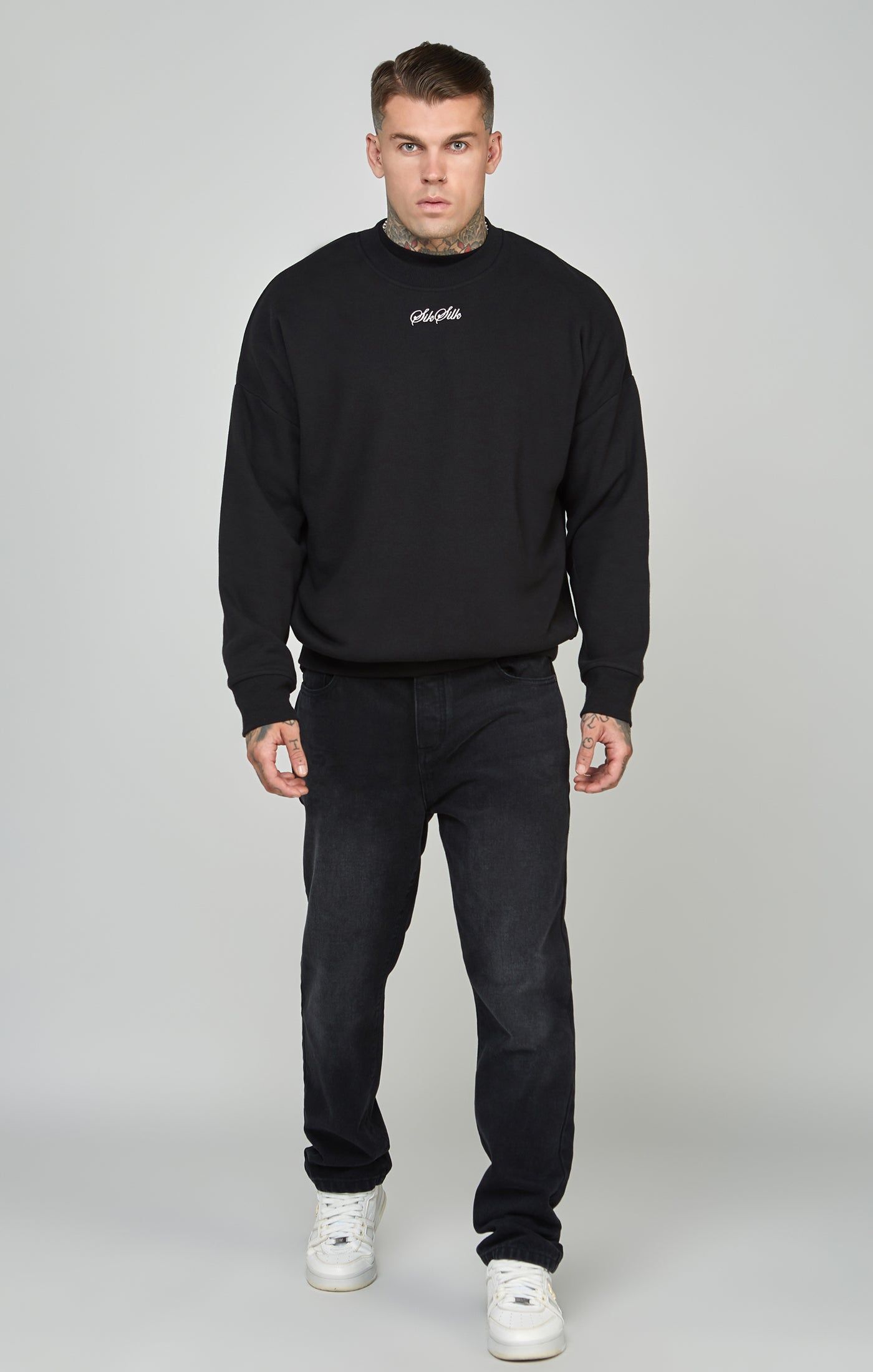 Script Logo Oversized Sweatshirt sold by Siksilk product image thumbnail 3