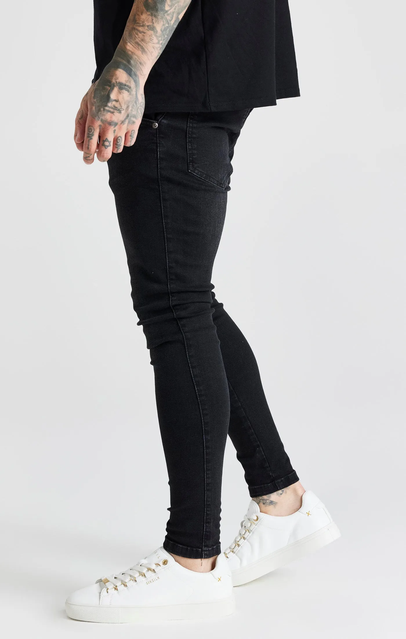 Black Washed Essential Skinny Jean sold by Siksilk product image thumbnail 2