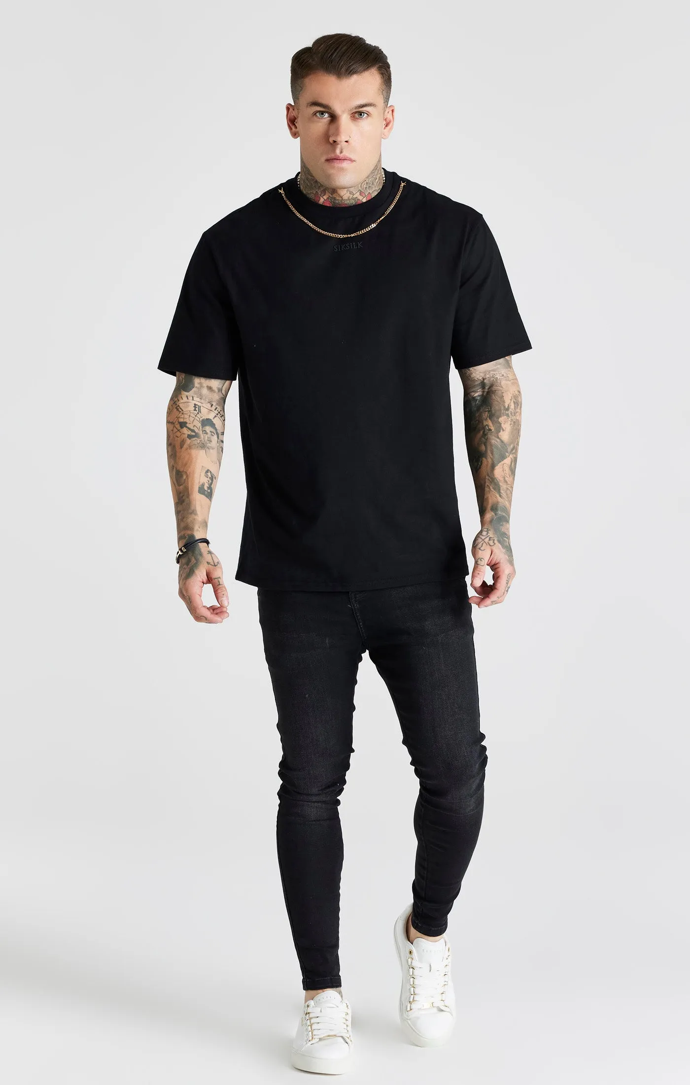 Black Washed Essential Skinny Jean sold by Siksilk product image thumbnail 3